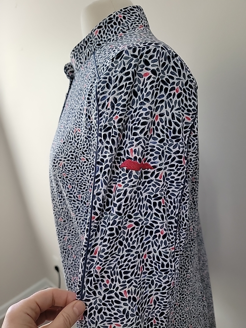 Fairway & Greene Long-Sleeve Golf Dress Print Quarter Button Packets Size XL EUC - Picture 4 of 15